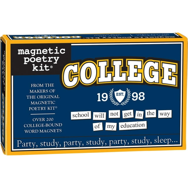 Magnetic Poetry - College Kit - Words for Refrigerator - Write Poems and Letters on the Fridge - Made in the USA