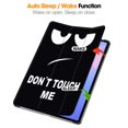 thumbnail image 2 of Allytechgroup Slim Case for Samsung Galaxy Tab S10 FE+ 13.1 Inch 2025 SM-X620 X626B, Trifold Stand Flip Cover Protective Drop Proof Stylish Tablet Case for Galaxy Tab S10 FE+ Plus 5G, Don't Touch, 2 of 9
