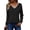 Striped-black, variant on Zeagoo Womens Sweaters Fall Casual Long Sleeve V Neck Shirts Lightweight Crochet Ribbed Knit Pullover Tops