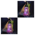 thumbnail image 2 of Injueey El sombrero de luces LED de vacaciones de Halloween que brilla intensamente se puede usar en la cabeza o como un sombrero de Dämonenaugen leuchten rosa 2piezas, 2 of 6