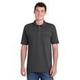 thumbnail image 7 of Port & Company KP55P Mens Core Blend Jersey Knit Pocket Polo T-Shirt, Charcoal - 6XL, 7 of 7