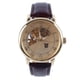 thumbnail image 1 of Reloj de cuero de moda para hombre, reloj mecánico de diseño hueco informal a la moda para negocios, 1 of 5