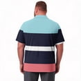 thumbnail image 7 of GrmtClth Men's Big & Tall Bold Stripe Sport Shirt Short Sleeve Relaxed Fit Quick Dry Anti Shrink Fabric Wear Green 7XL, 7 of 7