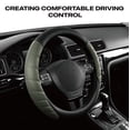 thumbnail image 4 of Auto Drive Premium Sierra Green Soft Protein Leather Universal Steering Wheel Cover-25SWC25, 4 of 9