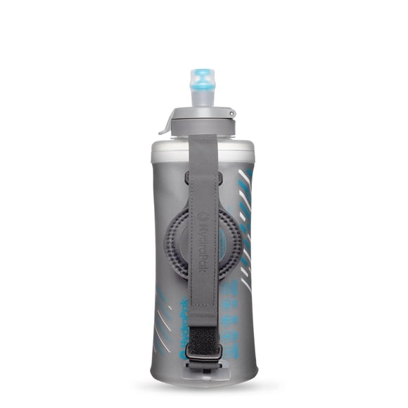 HydraPak SkyFlask Speed - Botella de agua corriente plegable de mano (350 ml, 500 ml, 500 ml aislada) - Correa ajustable, ligera, tapa a prueba de derrames