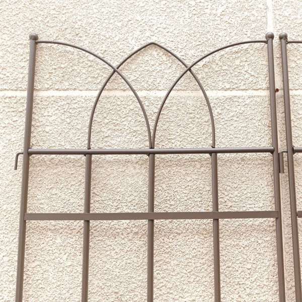 4 Pack Metal Garden Trellis 71" x 17.7" Rustproof Trellis for Climbing Plants Outdoor Flower Support Brown