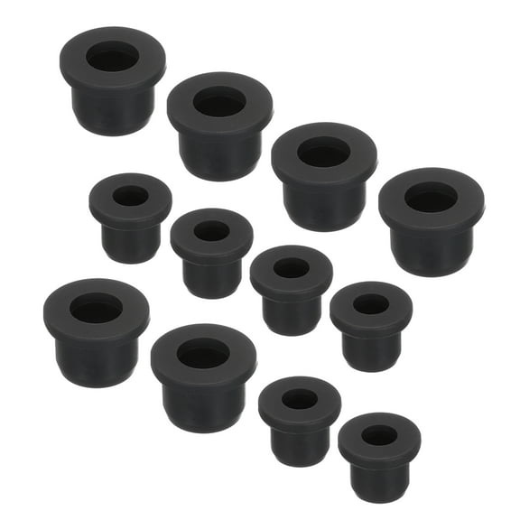 Uxcell T Shape Rubber Grommet Mount Dia 10mm/14mm,ID 6mm/9mm Seal Protection Cable Grommets Flexible
