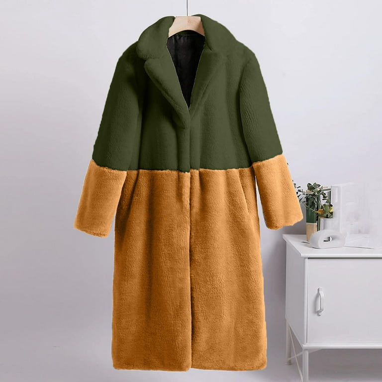 Olyvenn Mens Ladies Warm Faux Furry Coat Jacket Winter Solid Zip Up Hoodie Outerwear 2023 Trendy Thick Fleece Overcoat Black 10, Men's, Size: XL US(10