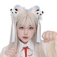 thumbnail image 3 of Lolita Headband Lolita Headpiece Panda Headbands For Girl Animal Headband Animal Cosplay Ear Lolita Tassel Headband Yellow, 3 of 4