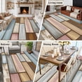 thumbnail image 5 of Large Area Rugs for Living Room Bedroom, Brown Pink Vintage 8'x10' Rug Washable Carpet Runner Indoor Outdoor, Retro Farmhouse Elegant Pastoral Non Slip Floor Mats Rug for Kitchen, Patio, 5 of 8