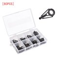thumbnail image 3 of kurtrusly 80Pcs/Set Fishing Rod Guide Rings Set 8 Size Stainless Steel Ceramic Tackle Tips Repair Kit Boxed Fishing Accessories 2Set, 3 of 6