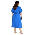 thumbnail image 3 of Vestido manga corta Roman Fashion 0222 Azul rey Talla Extra 36, 3 of 6
