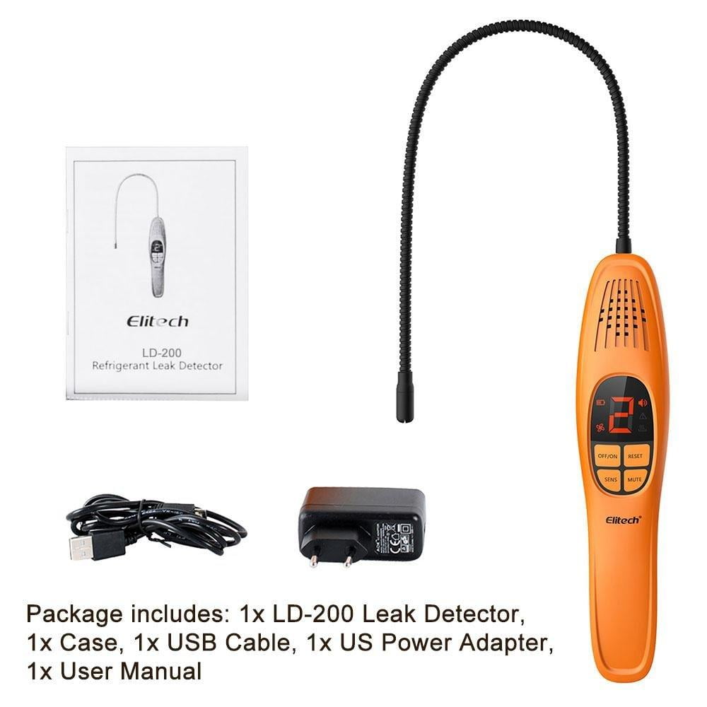Elitech LD-200 Rechargeable Heated Diode Leak Detector Air Condition & Automotive Tools