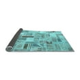 thumbnail image 2 of Ahgly Company Indoor Rectangle Patchwork Light Blue Transitional Area Rugs, 3' x 5', 2 of 4