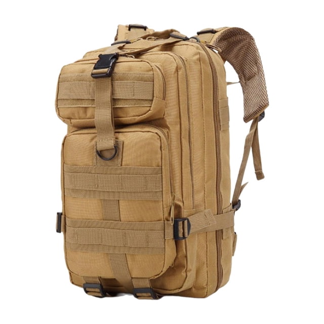 Mochila de senderismo resistente al desgaste, mochila de camping para deportes al aire libre, para hombres, de semana Caqui