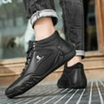 thumbnail image 2 of Men's Casual Shoes High Top Snow Boots Hiking Boots For Daily Wear Fashion Ankle Boots With Flat Heel, 2 of 8