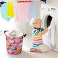 thumbnail image 5 of Sweets And Rainbow Lollipops Pattern Large Dirty Clothes Hamper Foldable Laundry Basket with Handles for Bedroom Bathroom, 5 of 7