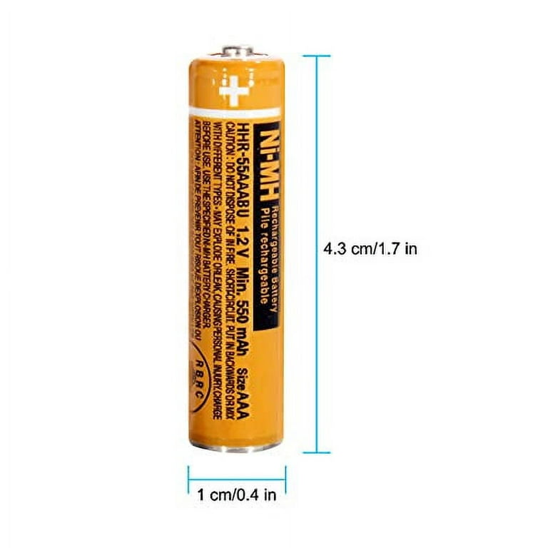 NI-MH AAA Rechargeable Battery 1.2V 550mah 4-Pack hhr-55aaabu AAA