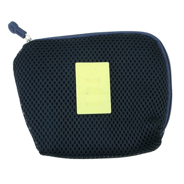 PTOOTP Organizador universal de cables y cargadores a prueba de golpes, estuche para guardar ratones, teléfonos, auriculares y estuche de viaje, tamaño pequeño (azul oscuro)