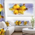 thumbnail image 1 of Yellow Lily Hand drawn Flower - Floral Canvas Art Print, 1 of 3