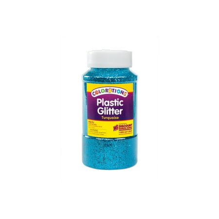 - Colorations Extra-Safe Plastic Glitter, Turquoise - 1 lb. (Item # GLTU)