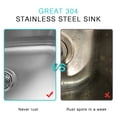 thumbnail image 7 of JASSFERRY Undermount Kitchen Sink Double Bowl 32 Inch, 32", 16-gauge Stainless Steel, 7 of 7