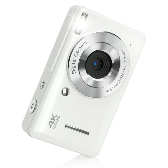 KEEPBERRY fhd Point and Shoot Digital Camera for Kids with , smile Capture, 20 Filters, Built-in Flash & Type-C Cable (White)