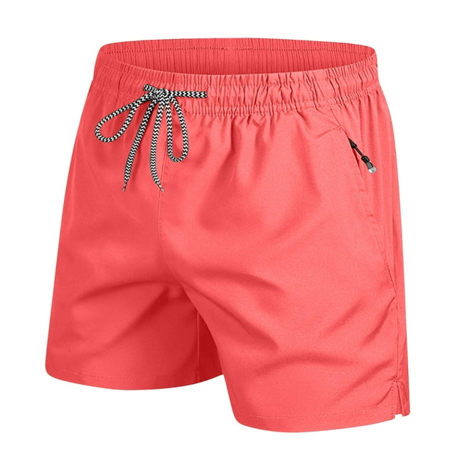 pstuiky Pantalones cortos de gimnasio para hombre, Pantalones cortos transpirables con cremallera y bolsillos para hombre, de color liso, informales, para vacaciones Pantalones cortos cargo