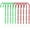 red+green, variant on Jiibva Candy Cane Pens, 10 Pcs Christmas Stripes Cane Ballpoint Pen Christmas Ballpoint Pens for Classroom Gift Writing Tools Holiday Xmas Party Stationery