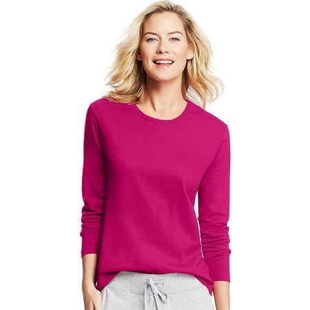 crewneck sleeve shirt hanes walmart