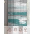 thumbnail image 6 of Teal Green Grey Lines Sheer Curtains 2 Panels Set Abstract Mottled Paints Graffiti Texture Sheer Window Curtains Light Filtering Rod Pocket Voile Drapes for Bedroom Living Room 52"X72", 6 of 8