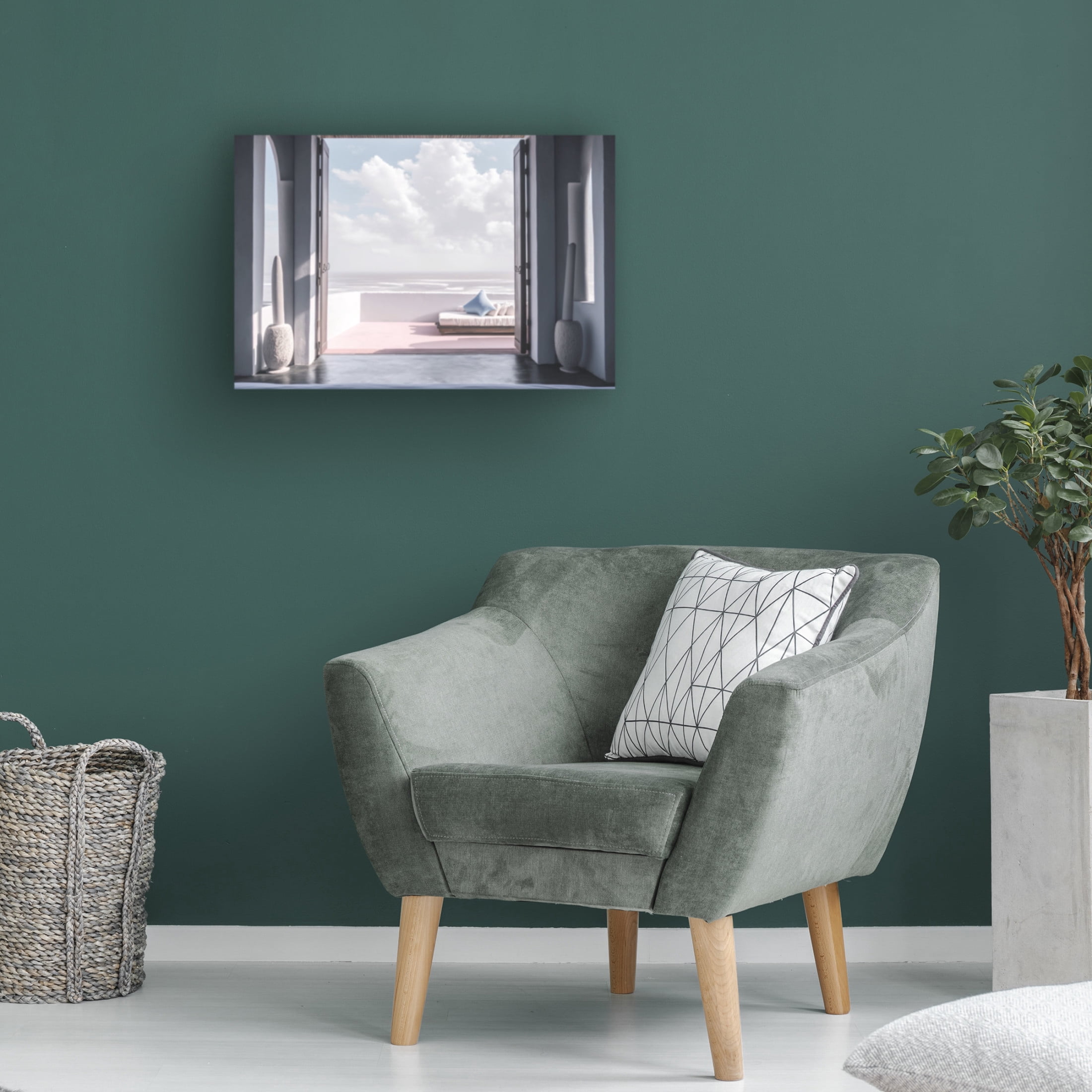 Canvas Wall Art - Ray Heere 'Architectural Photography Balconies 5' Wall Art for Living Room, Bedroom, or Office Décor by Trademark Fine Art - 47 x 30 Inches