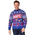 thumbnail image 1 of Suéter Navideño Feo Marvel de Punto Azul Talla L, 1 of 5