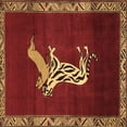 thumbnail image 1 of Ahgly Company Indoor Square Animal Brown Traditional Area Rugs, 5' Square, 1 of 4