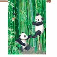 thumbnail image 2 of Premier 52438 House Illuminated Flag, Playful Pandas, 28 by 40-Inch, 2 of 3
