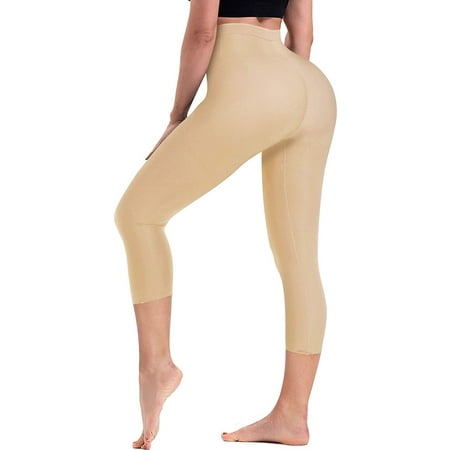 

Nebility Women Waist Trainer Butt Lifter Panties Thigh Slimmer Pants Leggings Shapewear Tummy Control Hi-waist Body Shaper(Beige Medium)