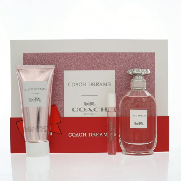 COACH DREAMS by Coach 3 PIECE GIFT SET - 3 .0 OZ EAU DE PARFUM SPRAY NEW Box for