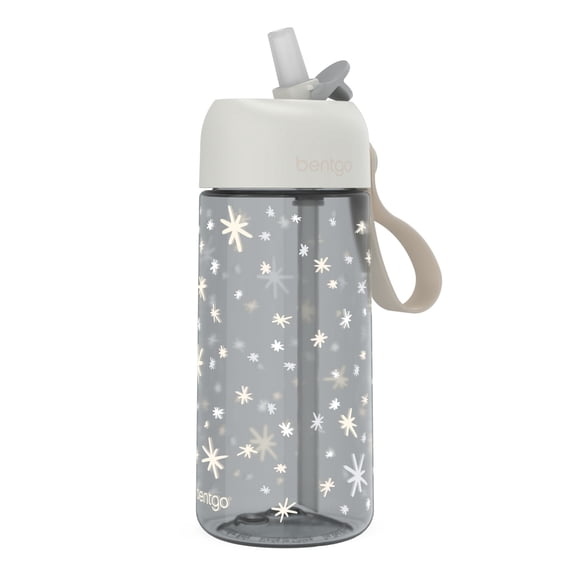 bentgo Whimsy & Wonder Plastic Water Bottle 15 oz. Starry Sprinkle (BGKDWB1-STR)