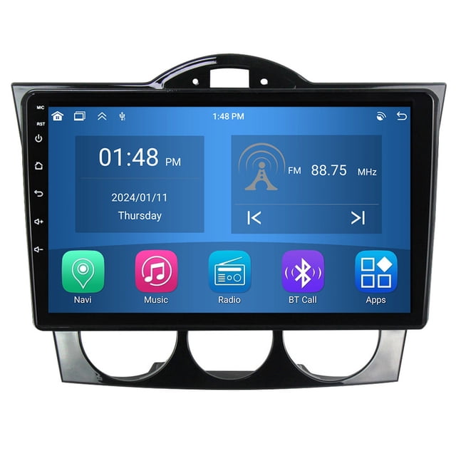 RoverOne 4+64GB Stéréo Voiture CarPlay GPS Navigation Bluetooth pour Mazda RX-8 RX 8 RX8 SE 2003-2021 Lecteur Écran Tactile Android