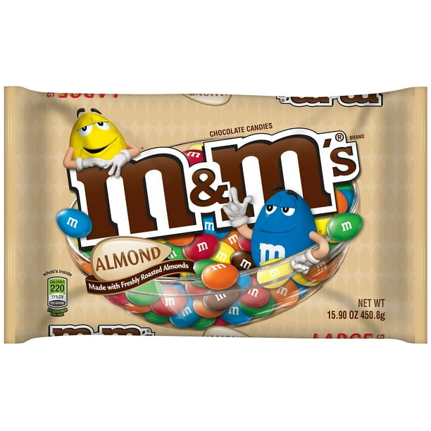 M&M's Almond Milk Chocolate Candy Large Bag, 15.9 Oz.