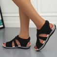 thumbnail image 2 of NOKIO Women's Round Toe Sandals Summer Wide Width Walking Shoes Back Strap F𝗅a𝗍s Slippers Comfortable Soft Cushion Sandles Lightweight Breathable Outdoor Slides, 2 of 9
