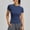 Navy, variant on ASDFVBKG Women's Compression Shirts 3 Pack Short Sleeve Dry Fit Athletic Tight Base Layer for Running Gym Yoga Yellow 2XL