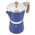 thumbnail image 4 of Domqga Blue Aluminum Octagonal Moka Pot Coffee Maker, 4 of 8