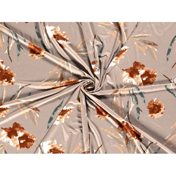 Minerva Viscose Jersey Stretch Knit Fabric Beige - per yard