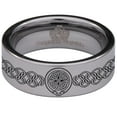 thumbnail image 2 of Celtic Lion Head Tungsten Carbide Ring, 2 of 9