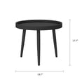 thumbnail image 3 of Afuera Living Contemporary Plastic and Steel 24" Chat Table in Black, 3 of 3