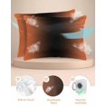 thumbnail image 2 of Hokiten Pillow Cases Standard Size Set of 2, Lumbar Pillow Covers, Orange Black Ombre Satin Pillowcases with Zipper for Hair/Skin, Pillow Protector Cover, Modern Gradient Abstract Art 20x26 Inches, 2 of 6