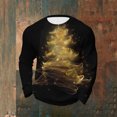 thumbnail image 4 of Amzcrzy Sudadera Para Hombre Con Estampado Navideño, Manga Larga, Cuello Redondo, Color Negro, Xl, 4 of 4