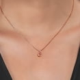 thumbnail image 4 of Gem Stone King 18K Rose Gold Plated Silver Ecstasy Mystic Topaz Teardrop Pendant Necklace for Women (1.00 Cttw, Gemstone November Birthstone, Round 5MM, with 18 inch Silver Chain), 4 of 4