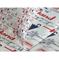 thumbnail image 4 of Ambesonne London Quilted Bedspread Set 3 Pcs, British Culture Sketch, Queen Size, Vermilion Dark Blue, 4 of 5